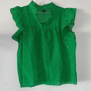 SHEIN 1XL Curve Green Women’s Blouse